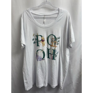 Disney's Winnie The Pooh Flowers Graphic Tee T-Shirt Plus Size 2 (18-20)